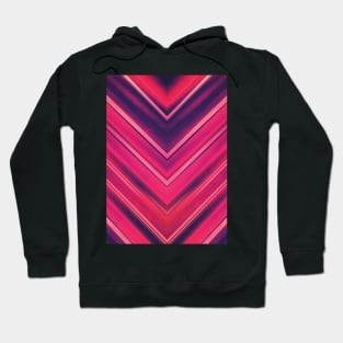 Modern Red / Black Stripe Abstract Stream Lines Texture Design Hoodie